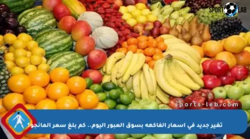 تغير جديد في أسعار الفاكهة بسوق العبور اليوم.. كم بلغ سعر المانجو؟